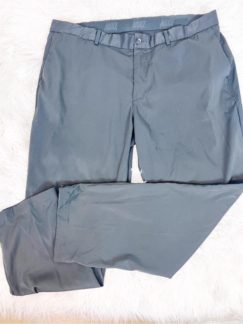 NIKE GOLF BLACK FLAT FRONT STRAIGHT LEG PANTS MENS STANDARD FIT SZ 38x30 - Picture 5 of 5